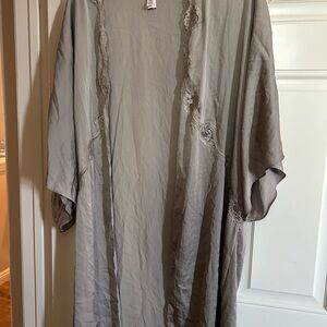 Victoria's Secret Gray Lace Kimono
